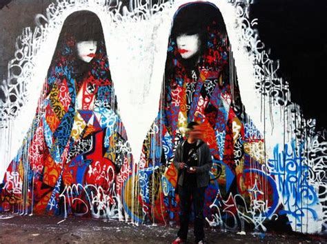 Graffiti artwork on display in south korea has been damaged by a couple who thought brushes and they thought they were allowed to do that as participatory art and made a mistake, the head of the. Asian graffiti art - Hot Nude