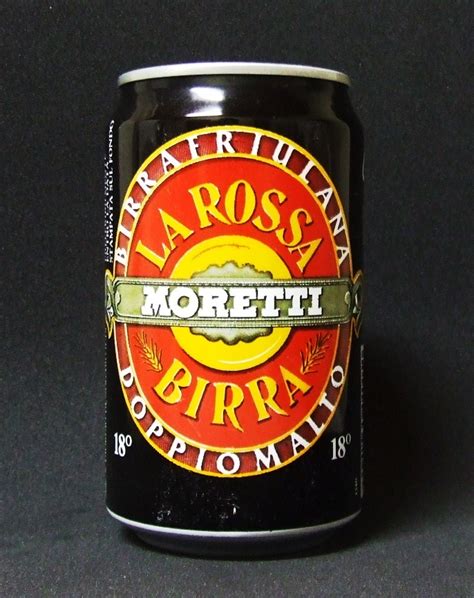 Birra moretti la rossa è la birra più rotonda e morbida della gamma prodotta da birra moretti, molto apprezzata dai gourmet per le indubbie potenzialità di abbinamento. Lata de La Rossa Moretti | 3407 | Supercolecao.com