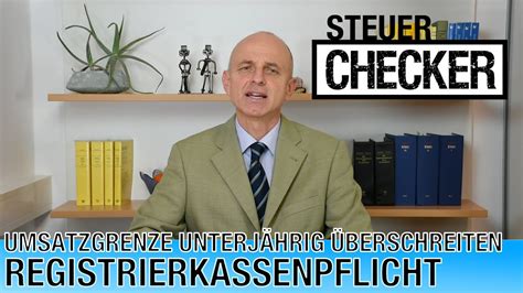 Und wenn ein feiertag zwischendrin liegt? Ab wann brauche ich eine Registrierkasse, wenn ich ...