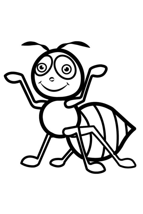 Free coloring pages for toddlers with simple illustrations will help to entertain the child and spend time with benefit. Ant Drawing And Coloring Pages for Children | Ant Coloring ...