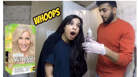 A full dye job involves contact between the hair dye and the skin, which was thought to be potentially harmful to the fetus, especially in the first trimester. Let my Husband Dye My Hair! | Our First Video! - YouTube