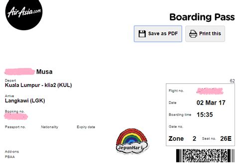 Passengers have to visit checkin.airasia.com for online check in on airasia flights. Macam mana nak check in flight di Web Air Asia - Jepun Mari