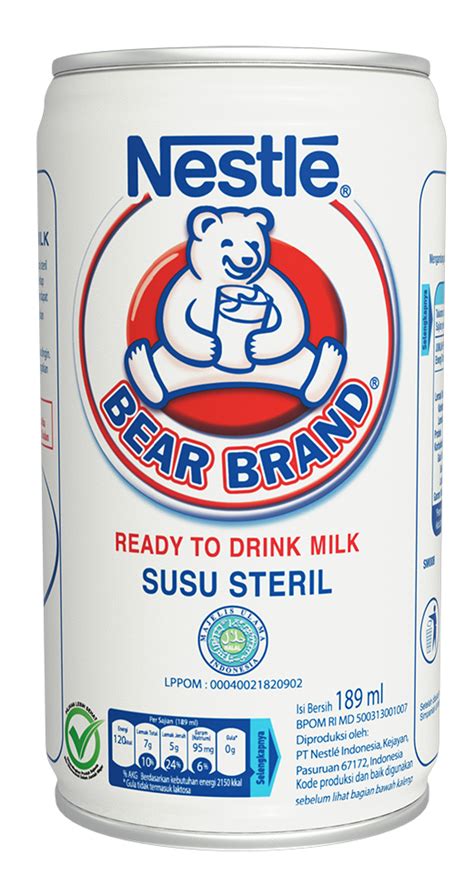 800 x 800 · png. BEAR BRAND Susu Sapi Steril Siap Minum 189ml | Sahabat Nestlé