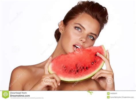 Three girls flashing on stickam, stickam. Beautiful Sexy Brunette Woman Eating Watermelon On A White ...