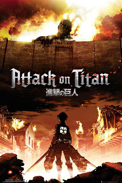Having seen the anime series. ATTACK ON TITAN - JAPANESE ANIME POSTER / PRINT (KEY ART ...