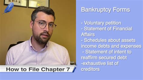 Filing any chapter costs the people who are bankrupt under chapter 7. How to File Chapter 7 Bankruptcy - YouTube