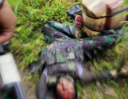 Tni tembak mati anggota polisi marcelino rumaikew, yosias dibangga, alexander ndun di mamberamo raya hanya karena protes tni. TPNPB-OPM Ngaku Tembak Mati Dan Tebas Wajah Prajurit TNI ...