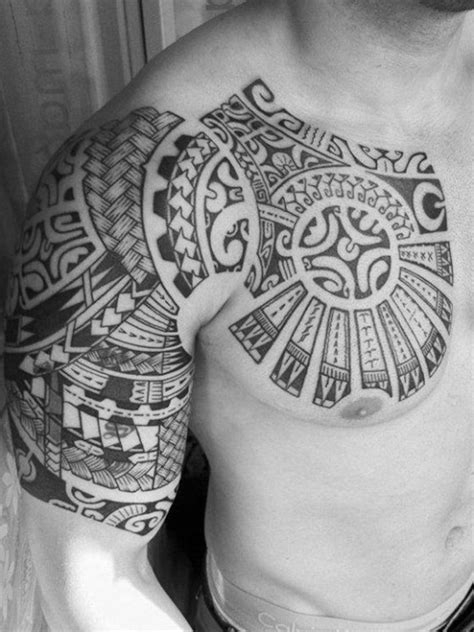 Black tribal sleeve tattoo for guys. 37 Tribal Arm Tattoos That Don't Suck - TattooBlend