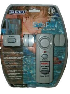 The past reset button allows entry or exit location: Techko Safe Pool Area Entry Detector Alarm Model S187D | eBay