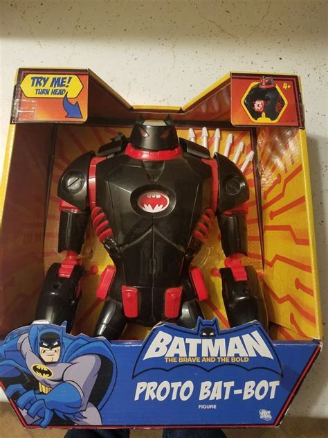 Be careful as batbot chases after sonic with his deadly lightbulb! BATMAN- Brave & the Bold Proto Bat-Bot Batbot Robot Mech Figure W/ missiles: $20.00 (0 Bids) End ...