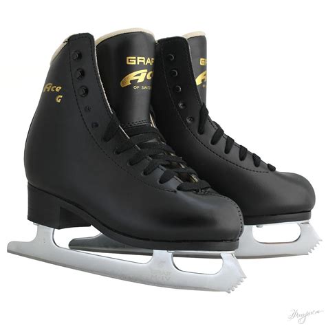 Фигурные коньки graf ace black (черные) - купить кожаные коньки для ...