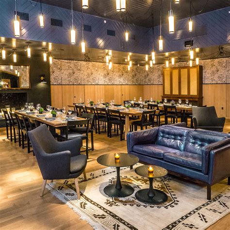 Tribeca light tone trestle dining room Tribeca Citizen | Best Bets for Private Events in Tribeca