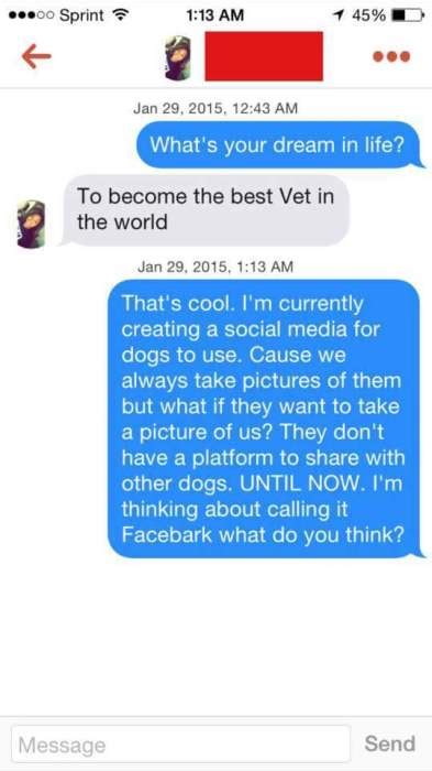 Tinder is a free mobile app, which makes it very easy to find potential mates in your area. Jake Takes Tinder Trolling To The Next Level (23 pics)