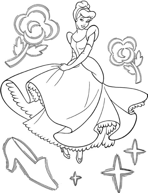 Get crafts, coloring pages, lessons, and more! Princess Cinderella Coloring Pages Ideas