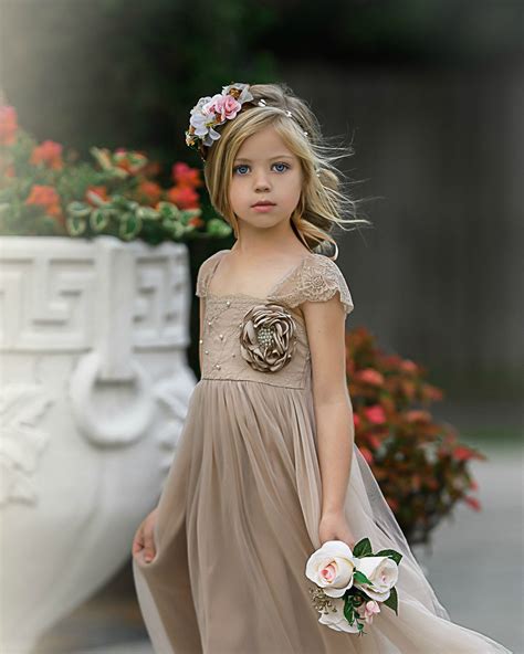 Send champagne and flowers to australia. Champagne Flower Girl Dress Tulle Flower Girl Dresses ...