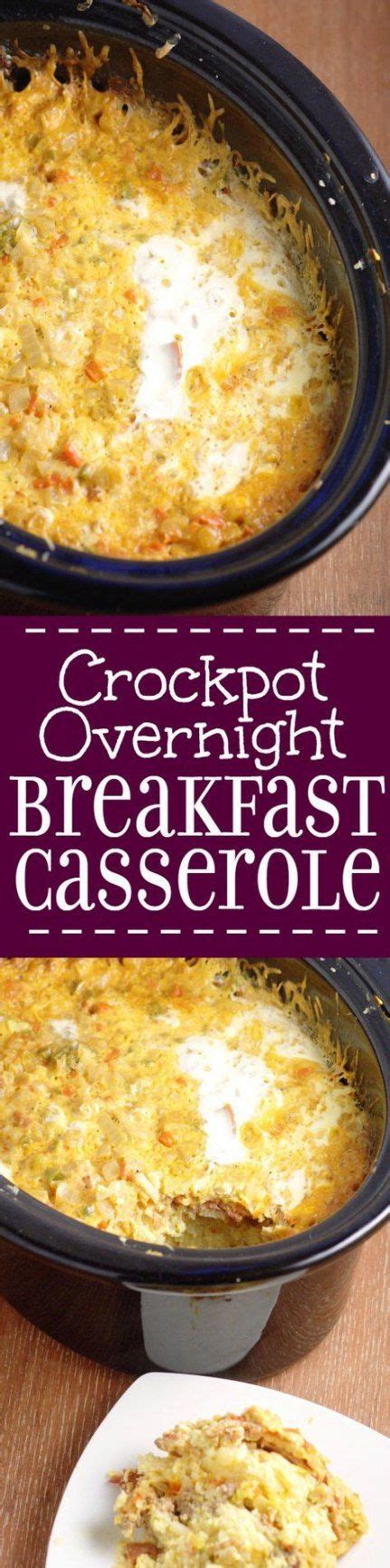 Overnight crockpot breakfast casserole is a classic breakfast casserole that's easy to make with eggs, sausage, bacon, hash browns, and cheese. 64 Ideas For Breakfast Recipes Easy For A Crowd Crock Pot #recipe… | Overnight breakfast ...