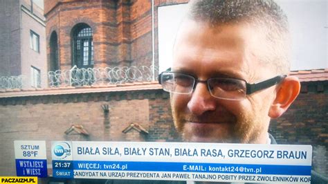 Braun kładzie rządowców na łopatki. Biała siła biały stan biała rasa Grzegorz Braun TVN24 ...