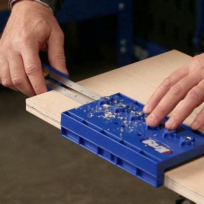 One of the easiest ways to build a cabinet or bookshelf with adjustable shelves is to drill holes for shelf pins. Kreg Shelf Pin Jig with 5mm Bit | Adjustable shelving, Shelves, Projects to try