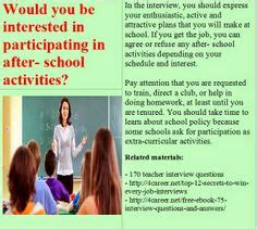 In order to answer this job interview question effectively, you must be succinct, confident, but not overtly conceited. 10+ Teacher interview questions ideas | teacher interviews ...