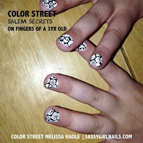 Hd00.18mother paints daughters nails when they sits on the windowsill with the palm trees on the background. I used my leftover Color Street Salem Secrets set on my 3 ...