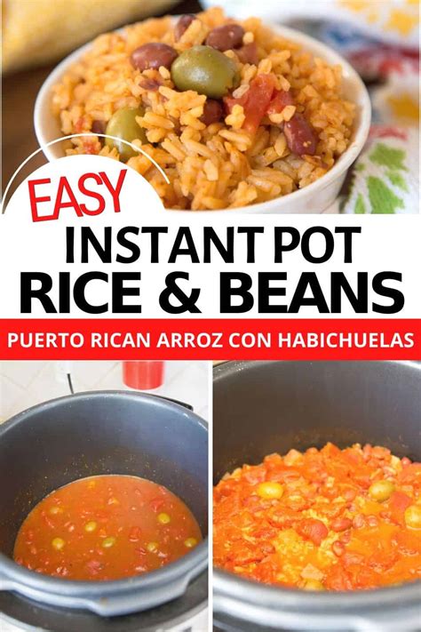Mama's puerto rican chicken and rice also known as arroz con pollo. Instant Pot Arroz Con Habichuelas / Puerto Rican Rice and ...