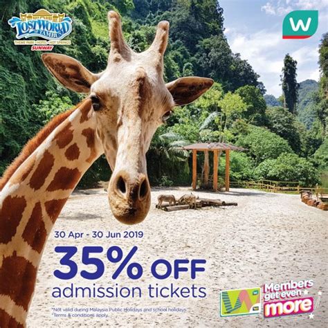 Meet wildlife, feed some animal friends, and be entertained by special. Sunway Lost World Of Tambun Promotion Discount 35% with ...