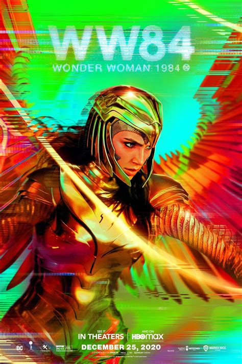 Wonder woman 1984 original 27x40 double sided movie poster gal gadot angel wings rare style. Wonder Woman 1984 movie information