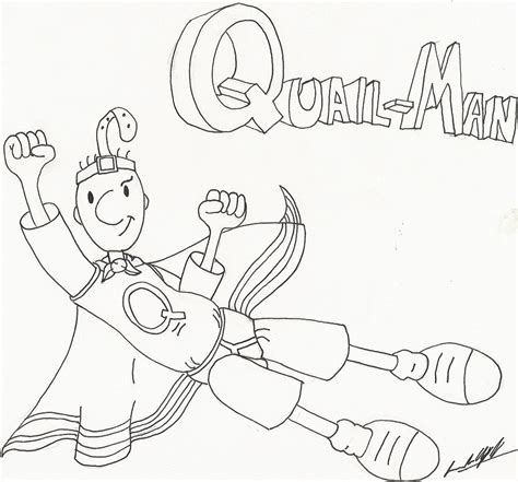 All rights belong to their respective owners. doug quail man coloring pages | Quail-Man Lines by ...