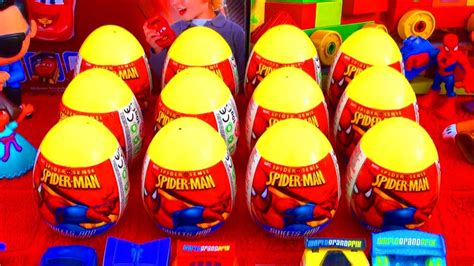 12 Spider-Man Surprise Eggs Marvel Heroes Easter Unboxing ...