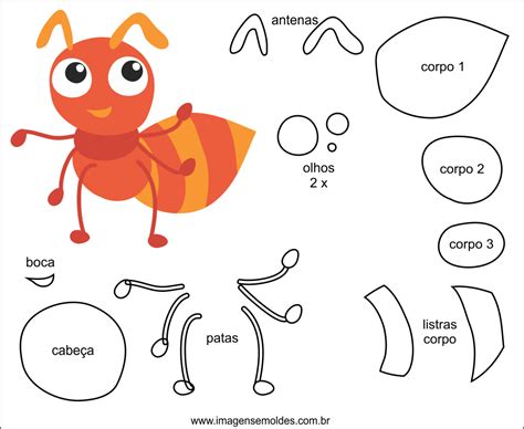 Two value plays recommended are dunham and formiga. Molde de Formiga para Feltro - EVA e Artesanato 2