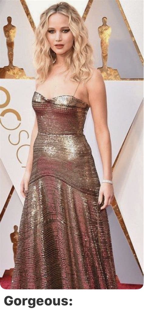 Jennifer lawrence, anne hathaway and jessica chastain lead the glamour on academy awards oscar and fashion winner: Pin by Kendra on Jennifer Lawrence | Red carpet oscars ...