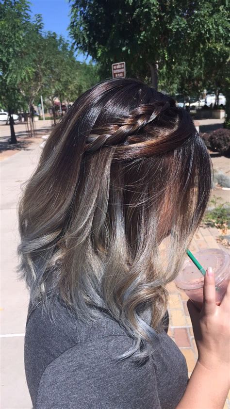 It lasts the longest but instead of washing out, gray roots will start to show. Long bob. Ash grey balayage/ombré | Baylage hair, Gray ...