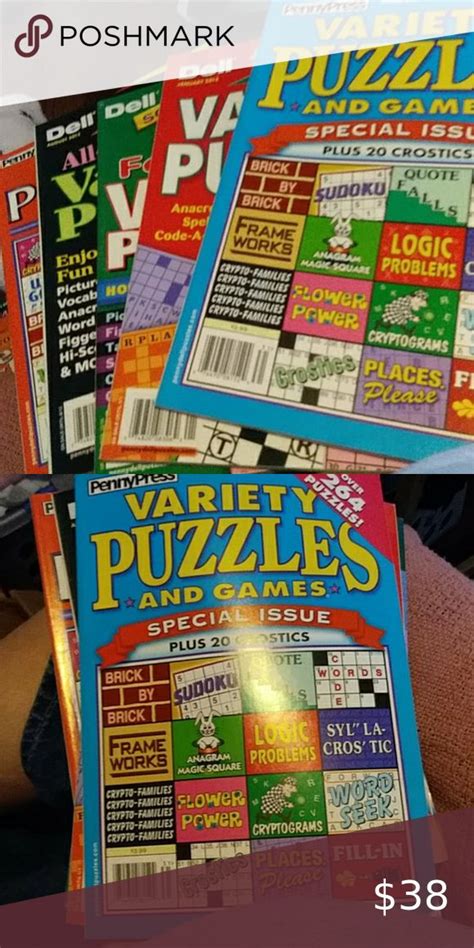 And they are super easy to create! VINTAGE VARIETY PUZZLE BOOKS ALL NEW | Puzzle books ...