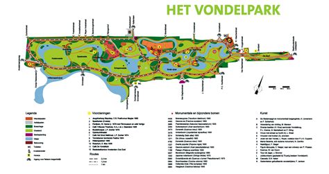 Named after a famous dutch poet, the vondelpark is the largest park of the city, close to leidseplein and the big. Vondelpark Map