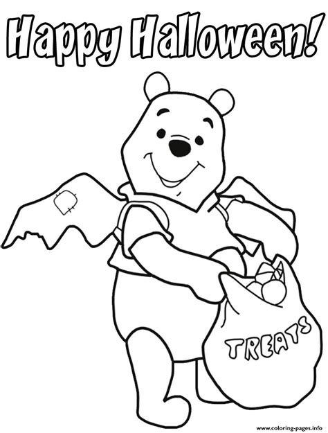 Beauty and the beast disney halloween coloring page: Pooh Toddler Halloween S Printable688e Coloring Pages ...