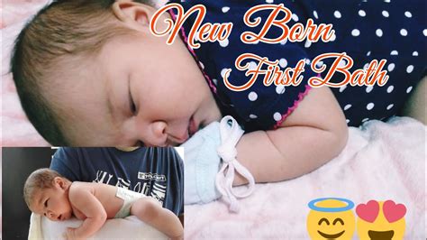 Never put baby in bath before checking the temperature of the water with your elbow. HOW TO BATH A NEWBORN BABY (FIRST TIME BATHING NEWBORN ...