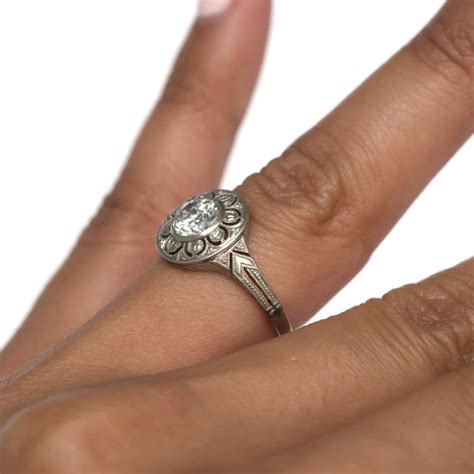 Diamond engagement ring settings to make your perfect diamond ring. .78 Carat Diamond Platinum Engagement Ring For Sale at 1stdibs