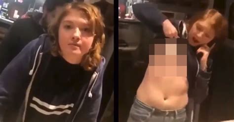As she's walking away she shoved down her pants and we (her little brother and i) both saw her full butt. Hotheaded Cashier Exposes Herself During Argument - Barnorama