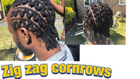 Easy way to make zig zag braid hairstyles, best and easy way to make this hairstyle with zig zag style. How to do zig zag cornrows for men - YouTube