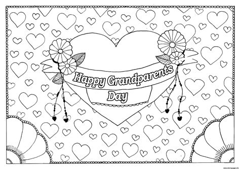 Check out inspiring examples of grandparentsday2020 artwork on deviantart, and get inspired by our community of talented artists. Happy Grandparents Day With Love Coloring Pages Printable