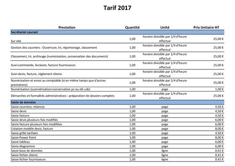 SOS Secrétaire Indépendante Challans tarifs