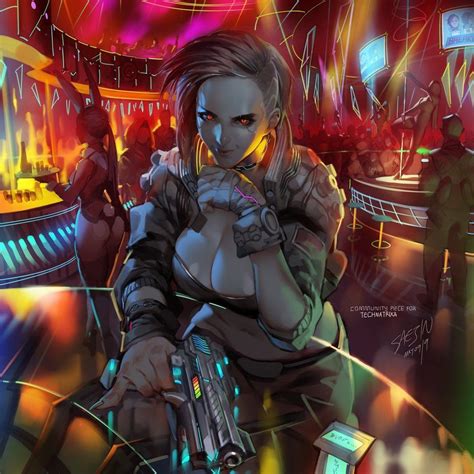 Cyberpunk 2077 Fem V Artwork by Saejin-Oh : cyberpunkgame ...