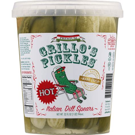 Yahoo finance's dan roberts, sibile marcellus, and zack guzman test the pickles and grill grillo on. Grillos Pickles Pickle Spears, Fresh, Classic Dill, Hot ...