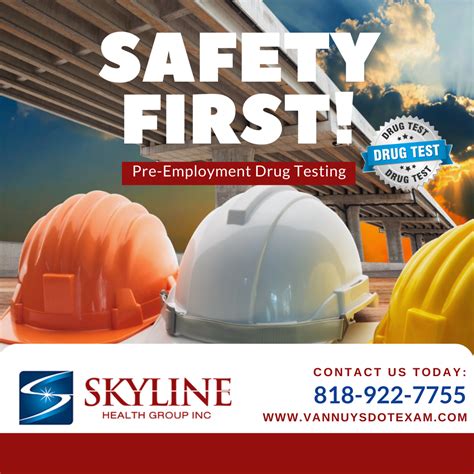 Pre-Employment Drug Testing - Safety First! | Drug test, Drug tests, Workplace safety