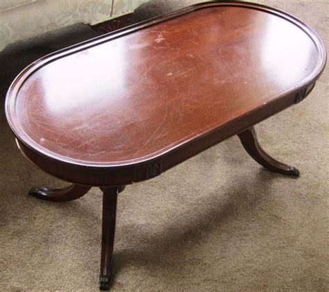 Deilcraft fine furniture vintage side tables david moore associates inc. Antique Dielcraft Duncan Phyfe style coffee table South ...