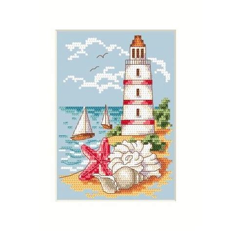 Convert a jpeg picture into a photostitch design! Lighthouse - Cross Stitch pattern - Coricamo