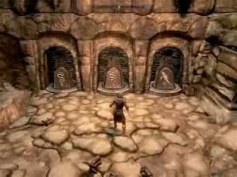 After the opening camp fire, follow the tunnels until you reach a how to solve the golden claw door puzzle. bleak falls barrow 3 pillar skyrim combo puzzle - YouTube