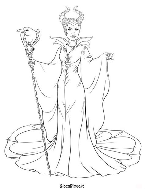 Colorare le pagine da colorare sul tuo telefono o tablet in questa colorazione e pittura libro virtuale. Disegni di Maleficent da colorare - GiocaBimbo