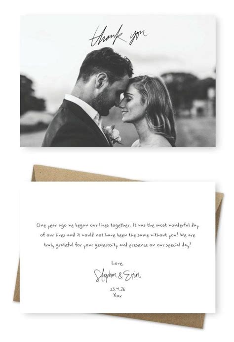 Personalize your wedding thank you cards to match your wedding day with over 150 colors and 100 font styles. Exclusive Photo of Did Wedding Ideas - regiosfera.com | Thank you card wording, Thanks card ...