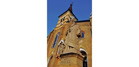 The pews in the chapel have been turned to face the main. St. Peter and Paul's Catholic Church - CityArt Mankato